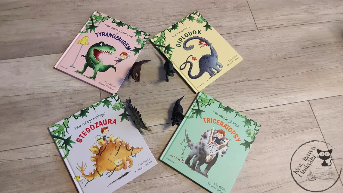 Seria Ivar w Krainie Dinozaurów - Lisa Bjardo, Emma Gothner - Kot, kawa i książki