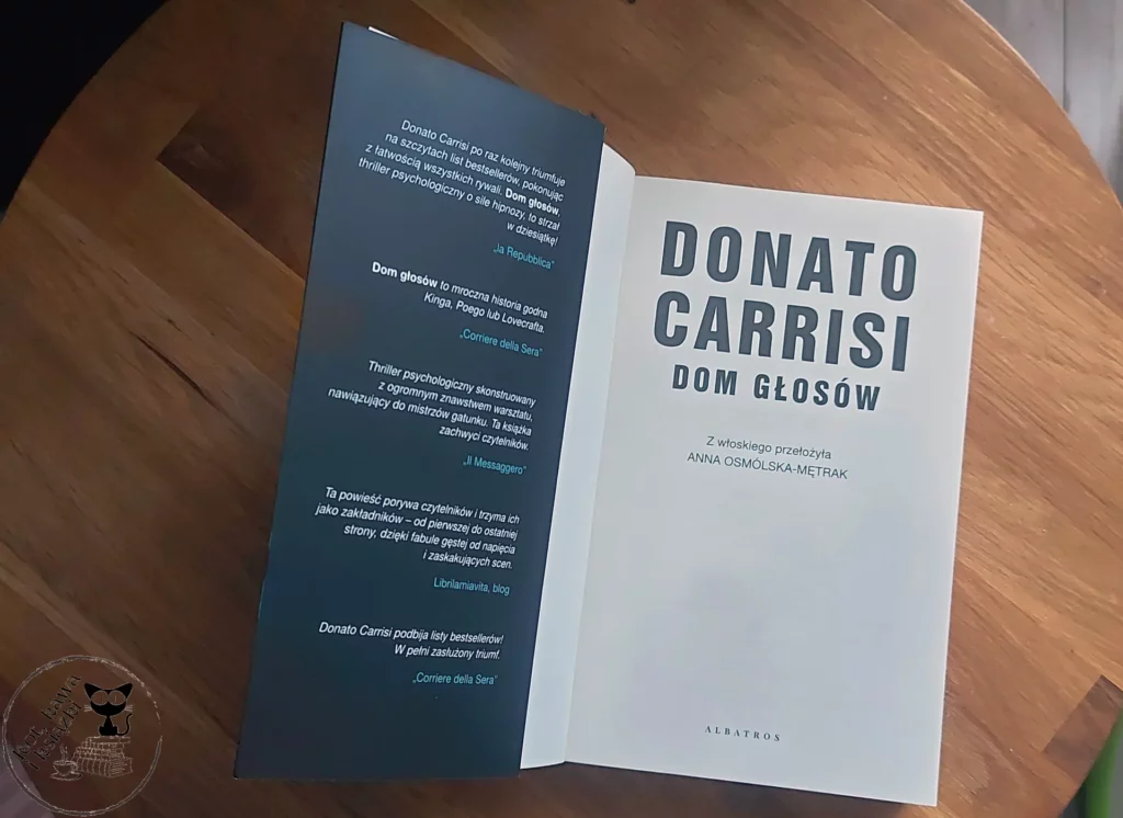 "Dom głosów" - Donato Carrisi - kot kawa i ksiazki