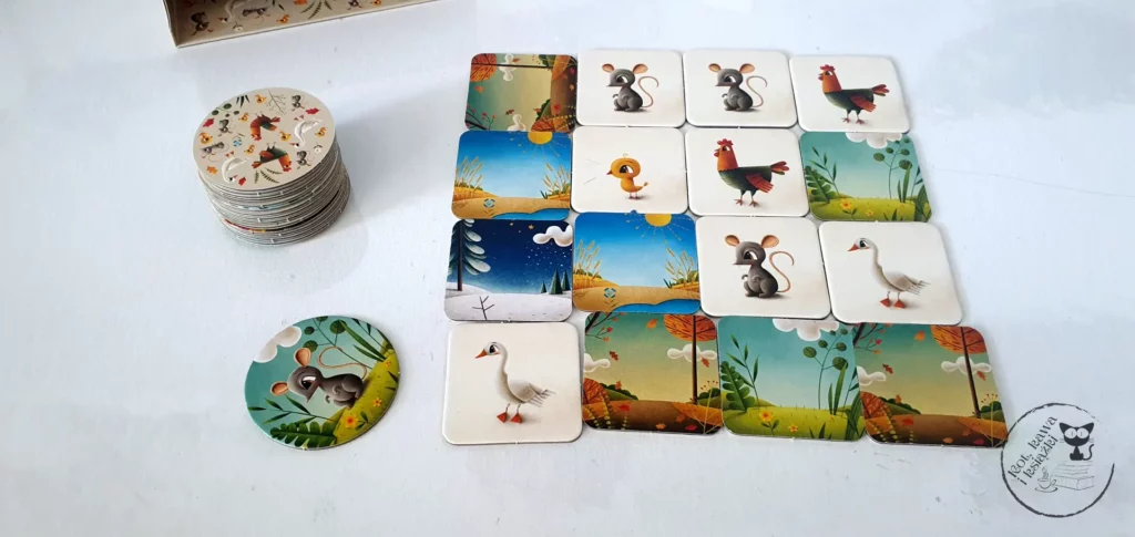 Gra "Kurnik 2 - Cztery pory roku" od Wydawnictwa Nasza Księgarnia - Kot, kawa i książki