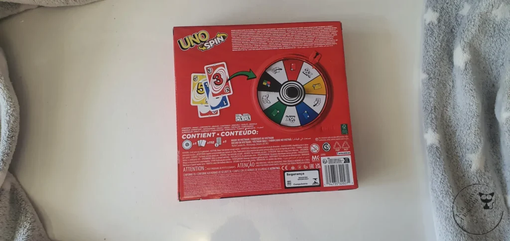 UNO Spin Gra karciana od Mattel Games - Kot, kawa i książki