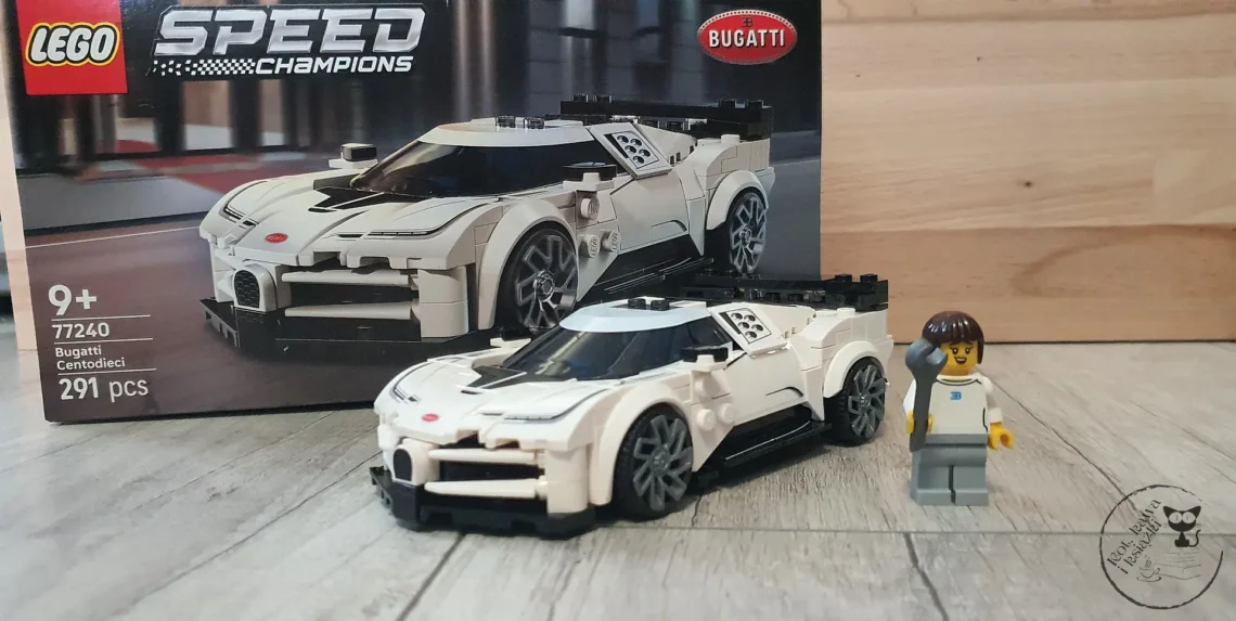 LEGO Hipersamochód Bugatti Centodieci 77240 - Kot, kawa i książki