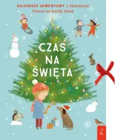 "Czas na święta. Kalendarz adwentowy z okienkami" - Opracowanie zbiorowe - okładka
