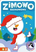 "Zimowo bałwankowo. Kolorowanki z naklejkami" - Opracowanie zbiorowe - okładka