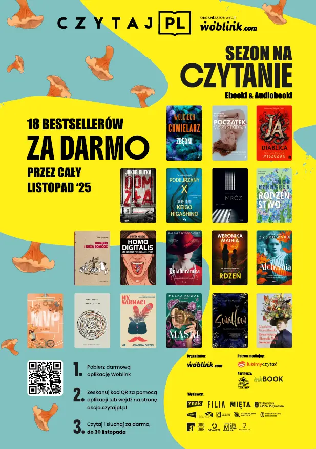 Sezon na Czytanie - Czytaj PL 2025 wystartuje z 18 darmowymi bestsellerami!