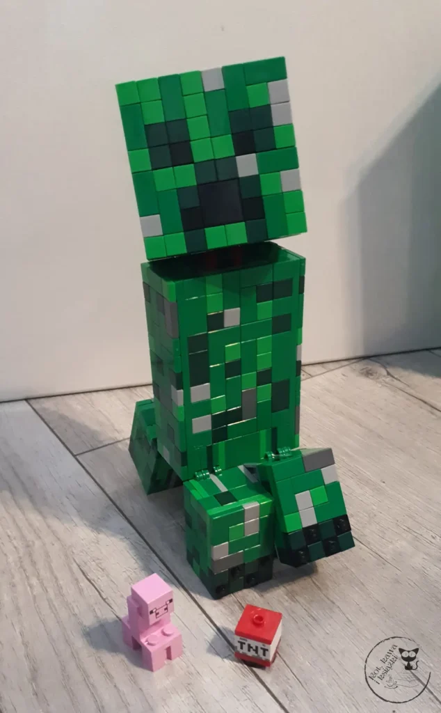 LEGO Minecraft Creeper 21276 - Kot, kawa i ksiazki