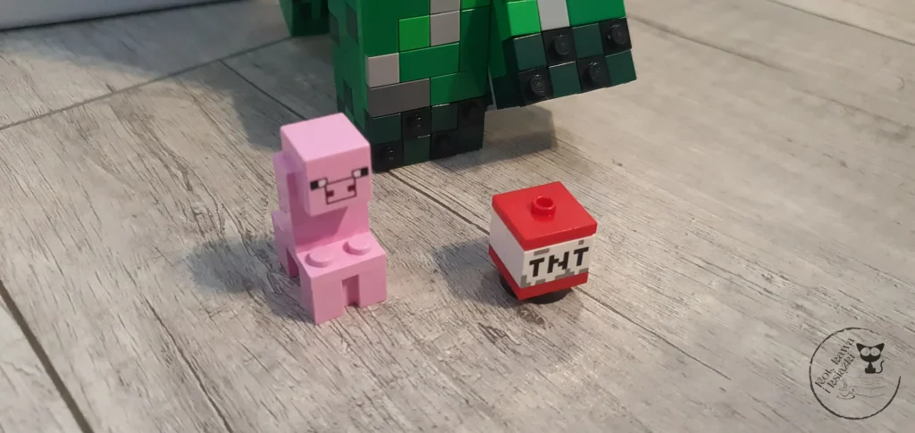 LEGO Minecraft Creeper 21276 - Kot, kawa i ksiazki