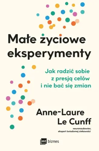 "Małe życiowe eksperymenty. Jak radzić sobie z presją celów i nie bać się zmian" - Anne-Laure Le Cunff - okładka