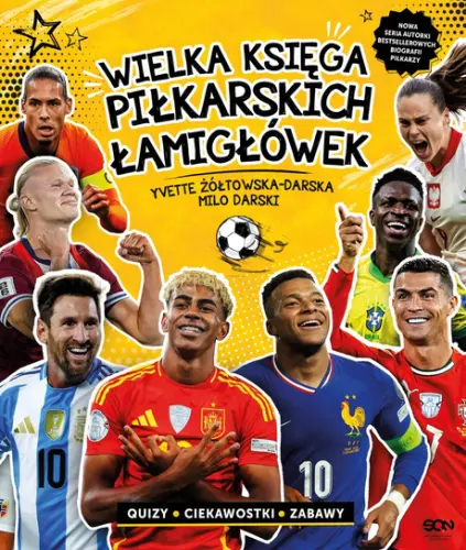 "Wielka księga piłkarskich łamigłówek. Reprezentacje" - Yvette Żółtowska-Darska, Milo Darski - okładka